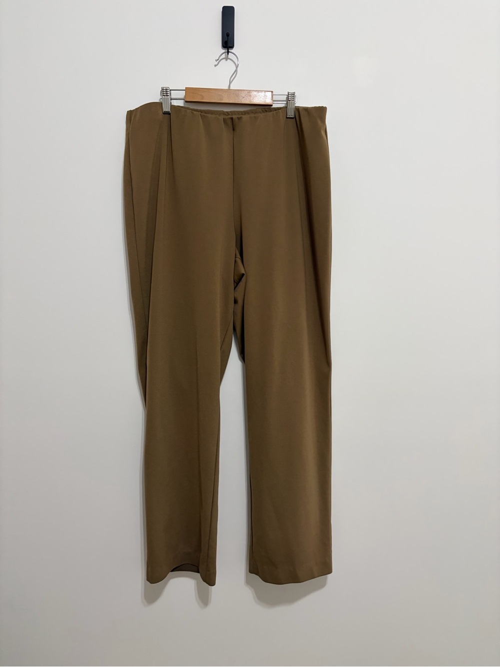 Lane Bryant Pull-On Straight Leg Pants - Olive Green